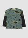 Green pure cotton Pikachu print T-shirt, relaxed fit_0