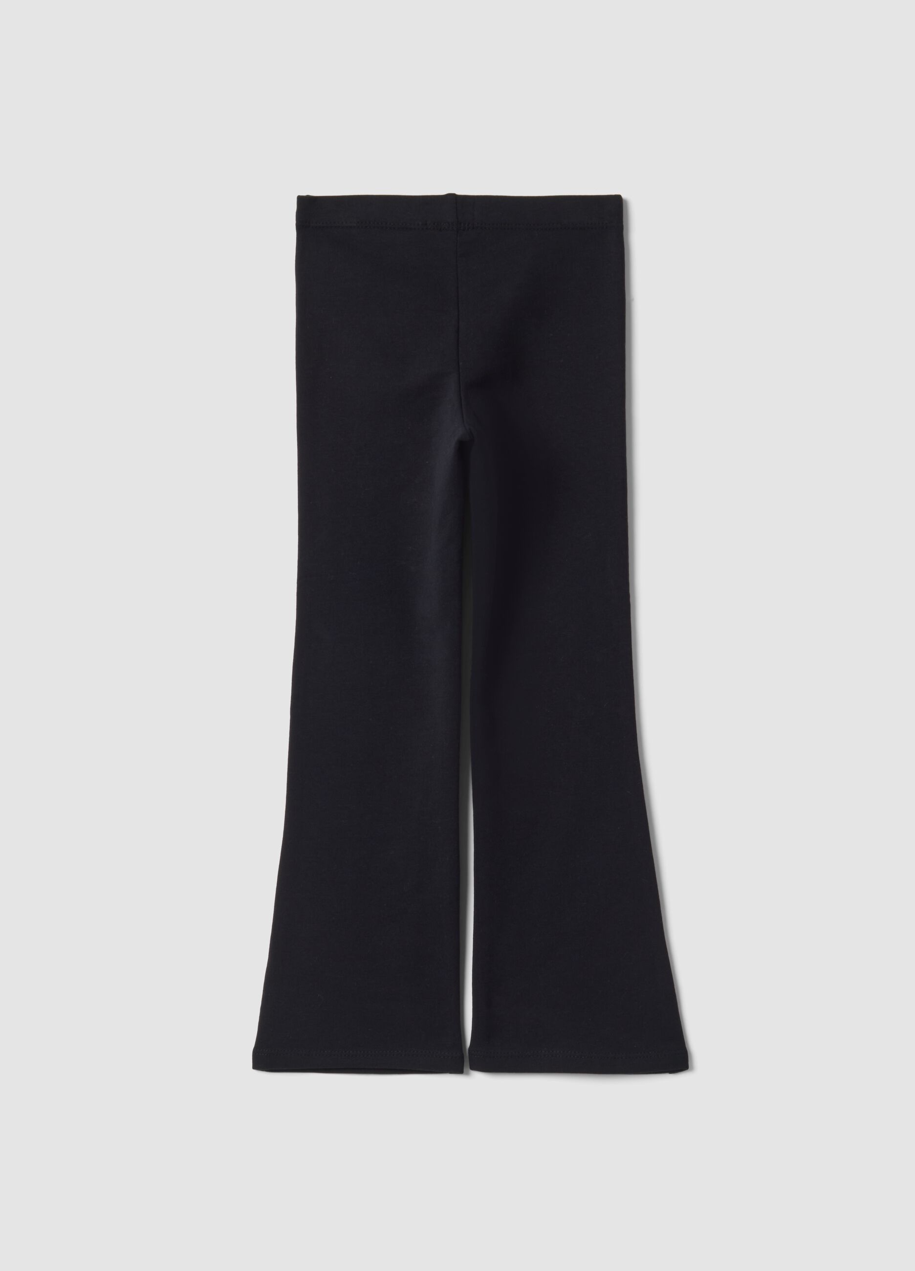 Blue skinny-fit leggings in stretch organic cotton
