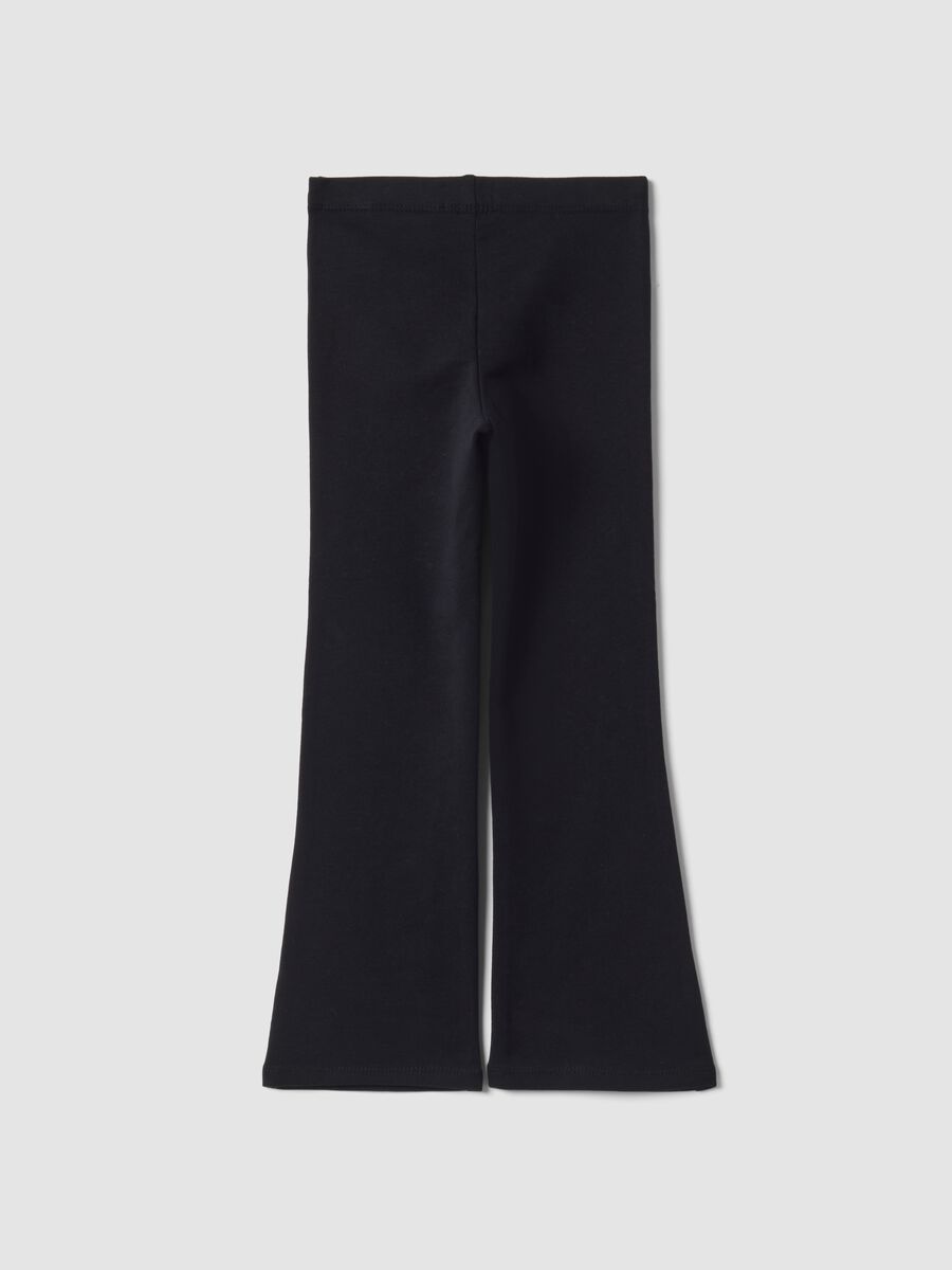 Blue skinny-fit leggings in stretch organic cotton_2