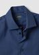 Blue slim-fit stretch cotton poplin shirt_6