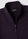 Felpa viola in pile con colletto regular fit_1