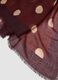 Brown polka-dot wool-blend scarf_2