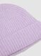 Purple ribbed stretch wool-blend hat_1