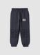 Pantaloni jogger grigi in puro cotone con stampa Batman_0