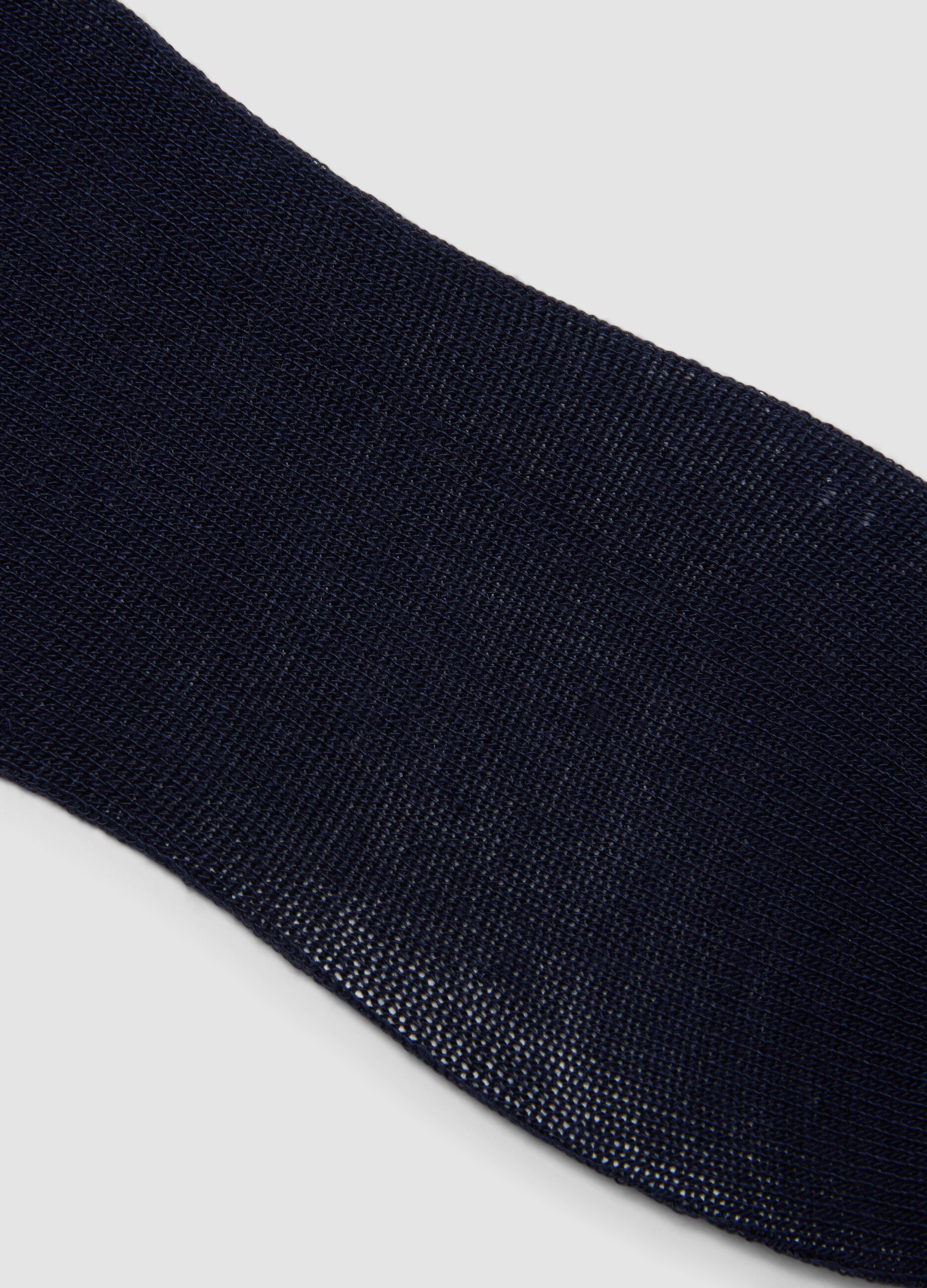 Collant blu in tessuto elasticizzato