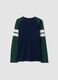 Blue organic cotton crew-neck T-shirt_2