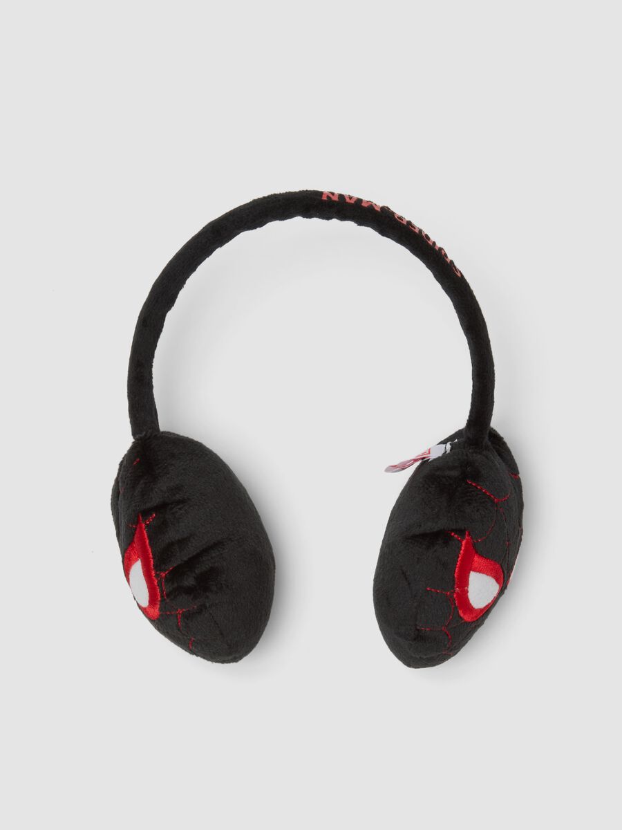 Black ear muffs with MARVEL Spider-Man print_0