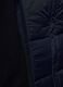 Navy blue wool-blend coat with detachable hood_1