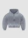 هودي Sunfaded بسحّاب كامل باللون الرمادي Vintage Grey_0