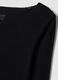 Black stretch modal crew-neck T-shirt, regular fit_1