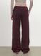 Pantaloni viola wide leg in modal elasticizzato con coulisse_3