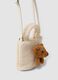 Beige teddy-effect bag with teddy bear applique_1