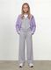 Purple rain jacket with hood and zip for girls_0