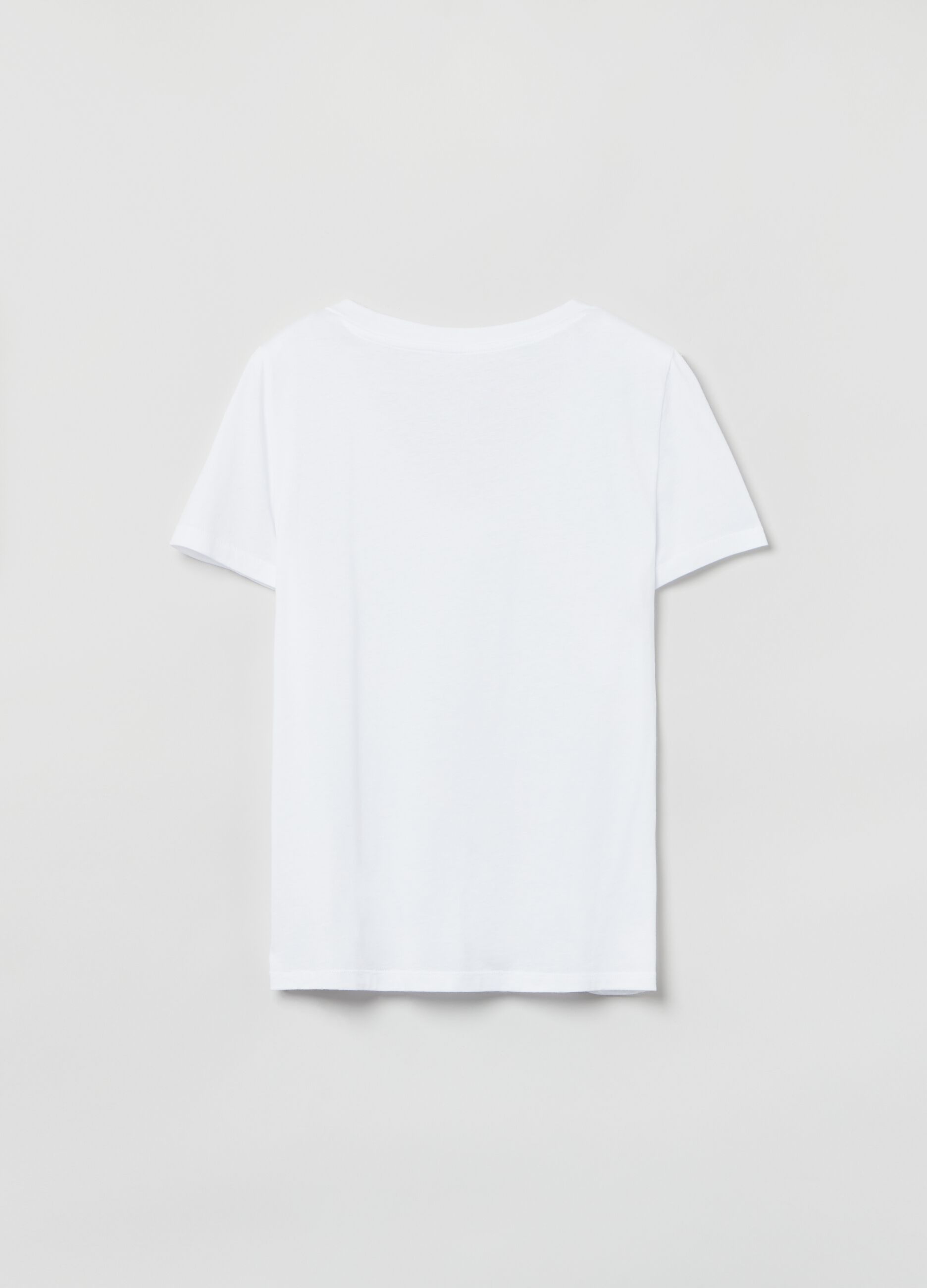 Cotton V-neck T-shirt