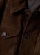 Brown padded genuine leather jacket_1