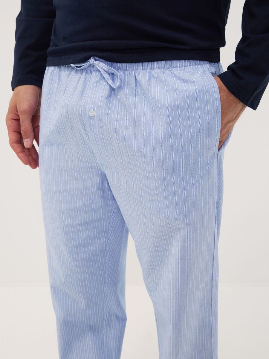 Light blue pure organic cotton pyjama trousers_2