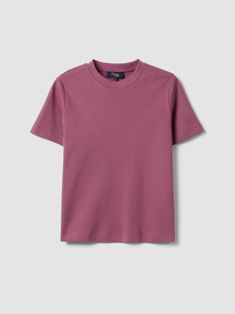 The Iconic Tee relaxed-fit pink pure cotton short-sleeve T-shirt_4