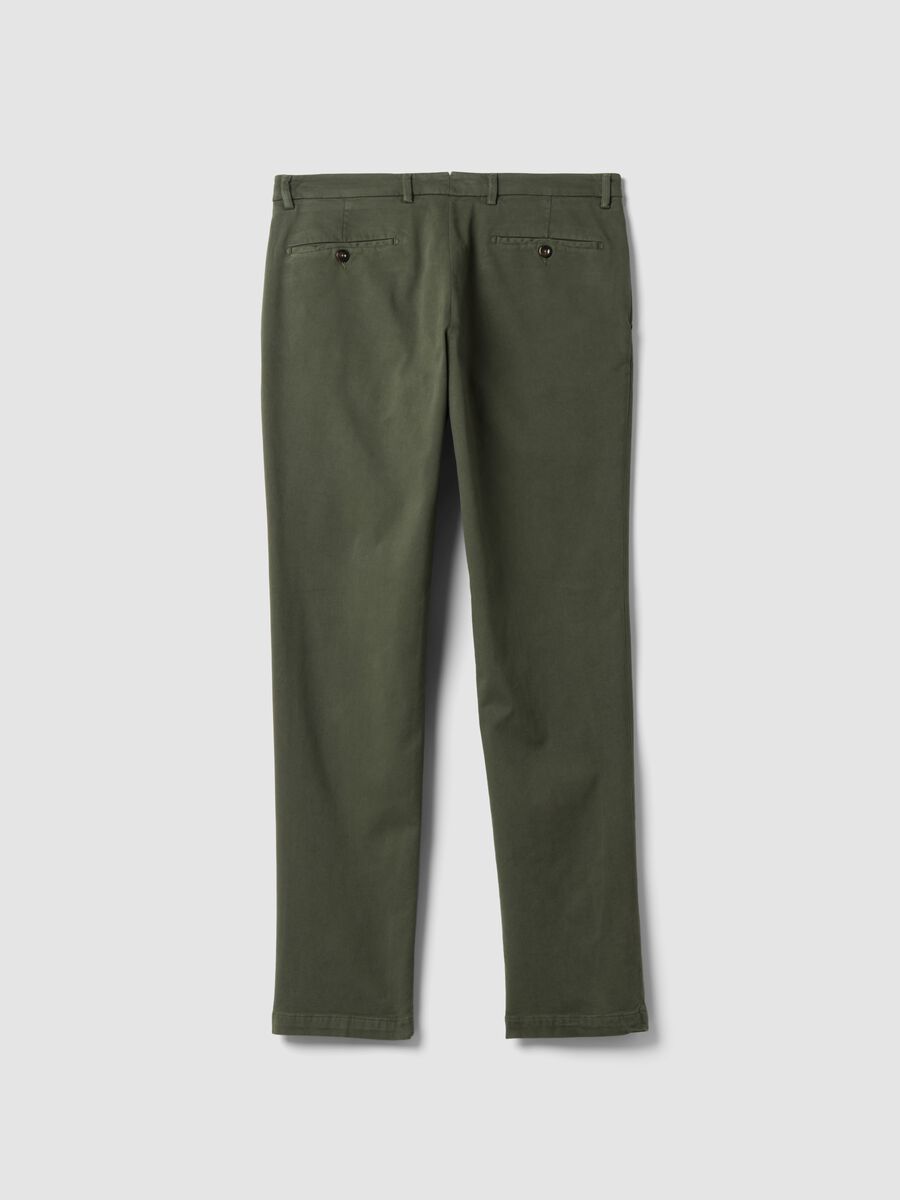 Men&rsquo;s Grey Stretch Cotton-Modal Chino Trousers_2