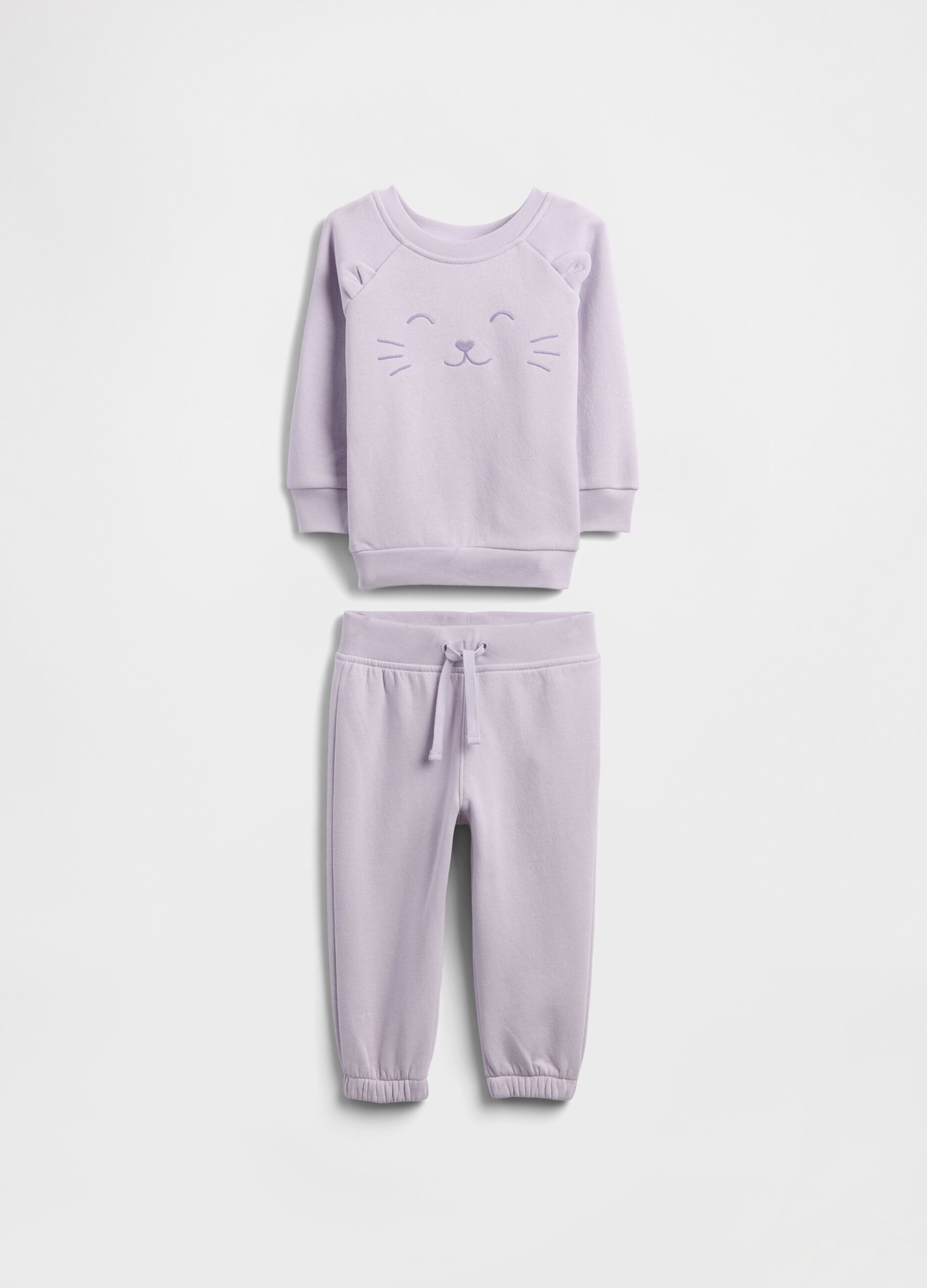 Purple cotton blend set