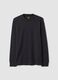 T-shirt grigia in puro cotone girocollo regular fit_0