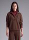 Brown stretch modal crew-neck sweatshirt ALTAVIA STUDIO_0