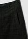 Pantaloni neri wide leg in cotone elasticizzato_1