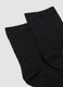 Black stretch socks with lurex threads_1