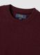 Maglia rossa in misto cotone e cashmere girocollo_5