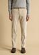 Pantaloni beige in cotone elasticizzato a coste_1