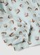 Light blue pure cotton shirt with floral print_3