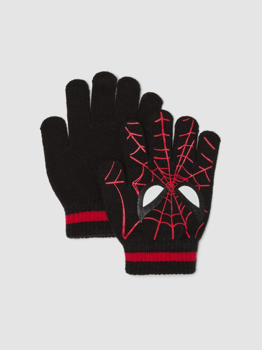 قفازات سوداء بطباعة MARVEL سبايدرمان_0