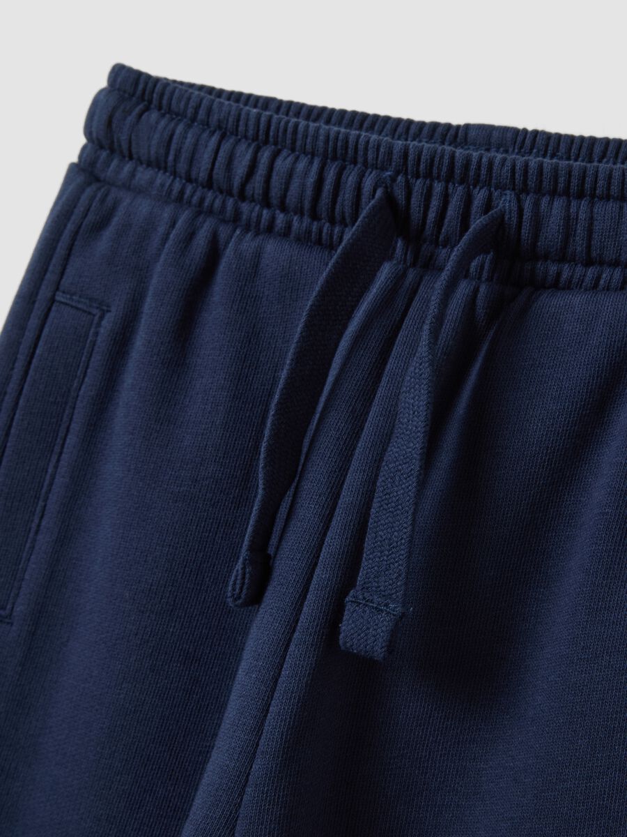 Blue joggers in pure organic cotton_2