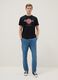 Black pure cotton regular fit T-shirt with Hard Rock Cafe logo_1