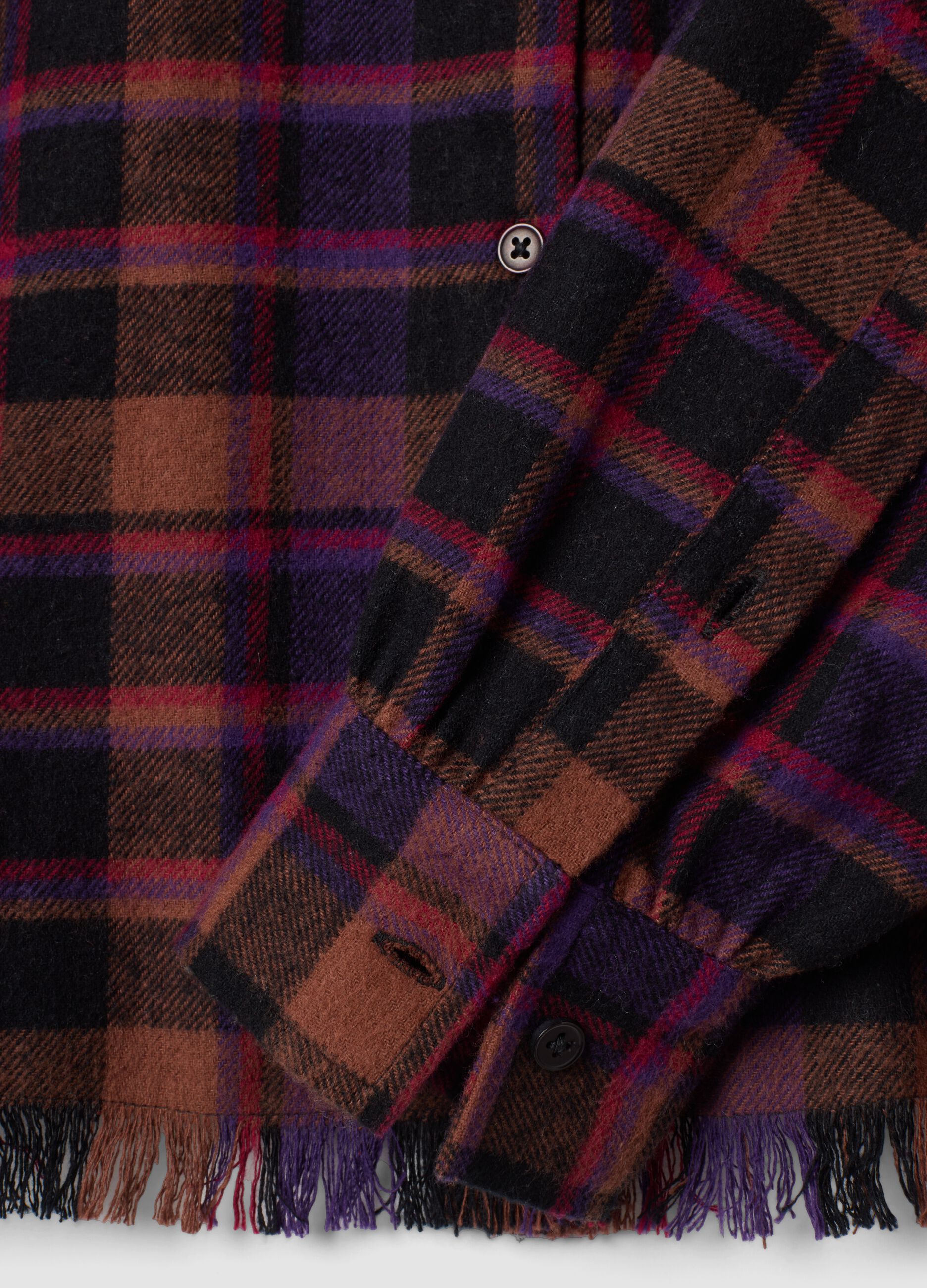 Camicia multicolor a quadri in puro cotone regular fit