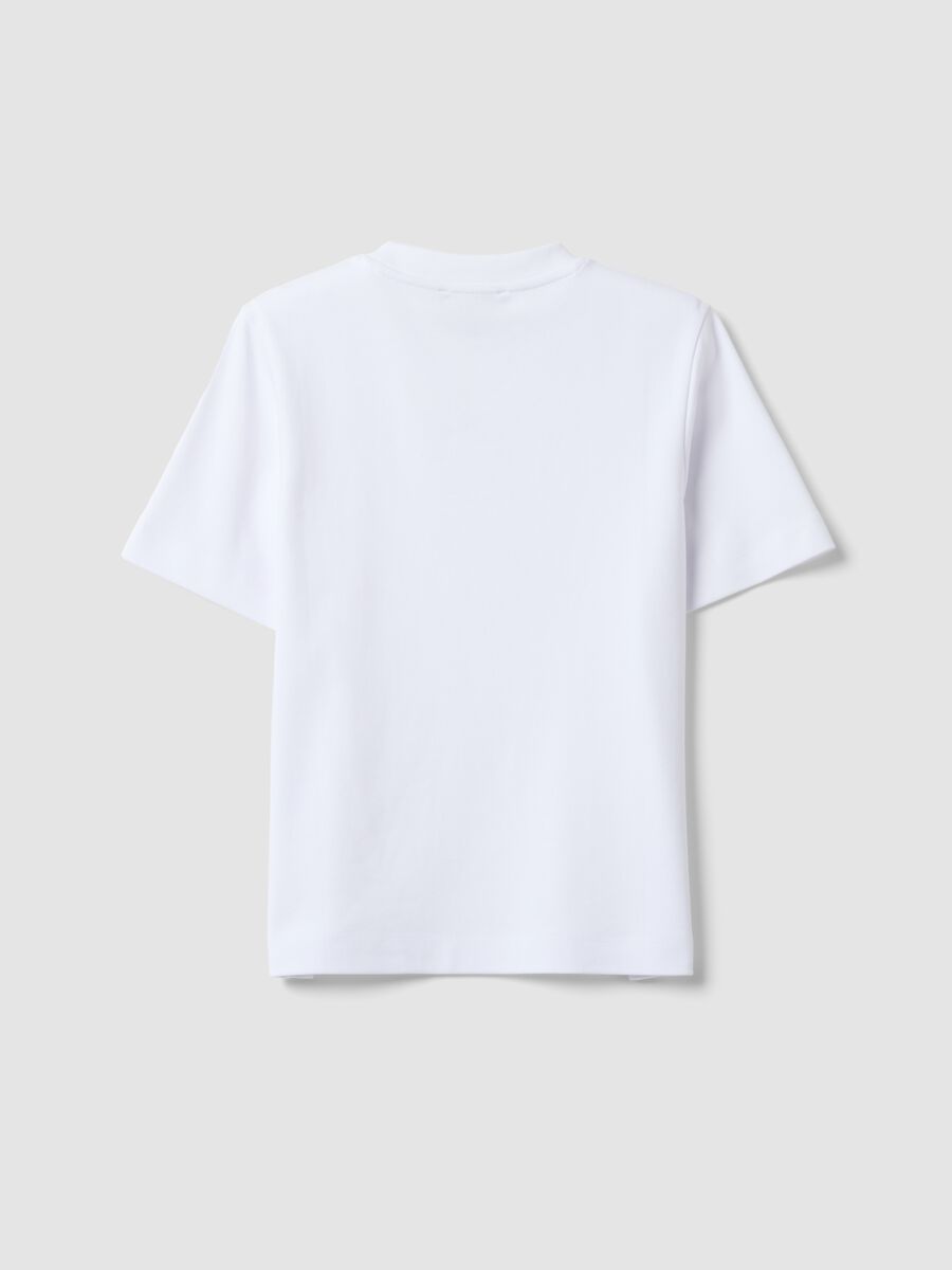 The Iconic Tee relaxed fit white pure cotton short-sleeved T-shirt_5