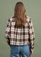 Camicia marrone a quadri in flanella di puro cotone regular fit_3
