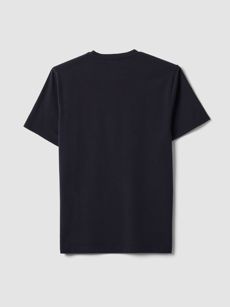 Men&rsquo;s black organic cotton slim-fit short-sleeve T-shirt_1