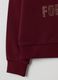 Girls' red cotton sweatshirt, regular fit_3