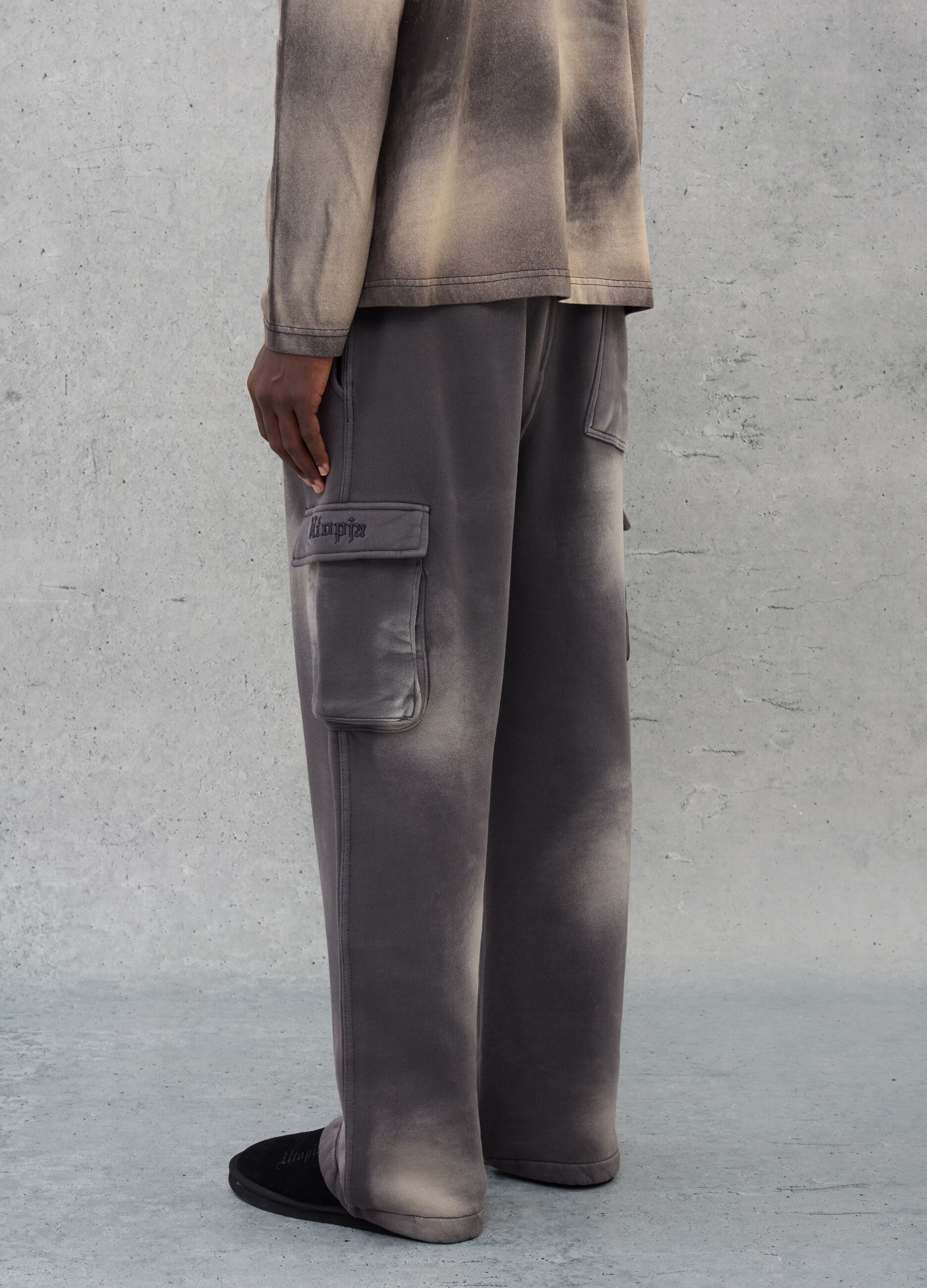 Cargo Sweatpants Vintage Grey & Sand dye