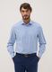 Light blue pure cotton twill shirt, regular fit_0