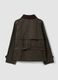Green cotton-blend trench coat with contrasting collar, regular fit_2