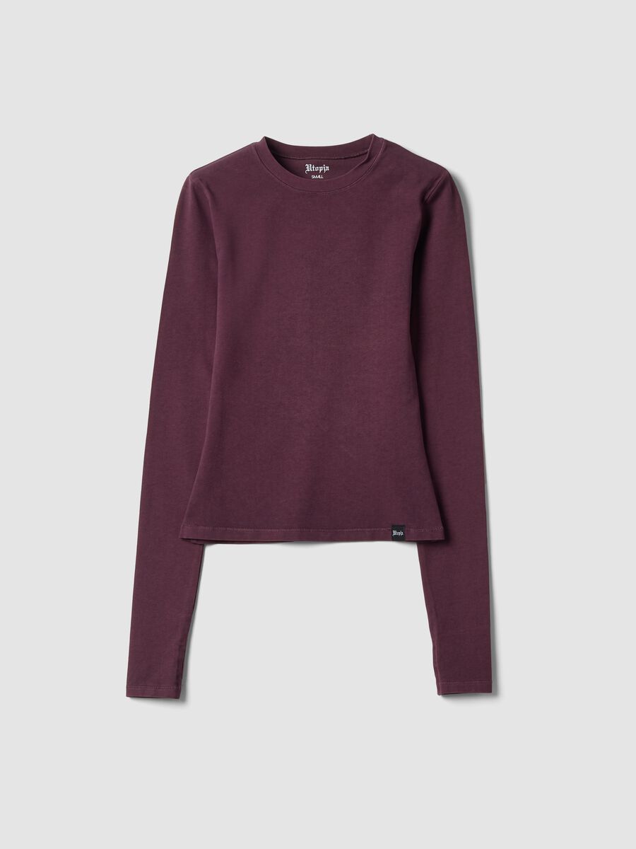 Perfect Longsleeve Washed Burgundy_0