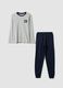 Multicolour organic cotton and viscose blend printed pyjamas for boys_0