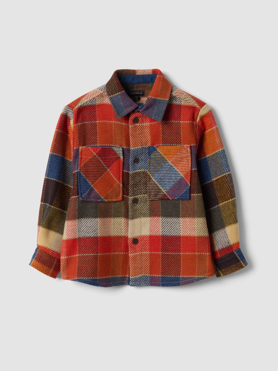 Multicolour checked shirt with classic collar, regular fit_3