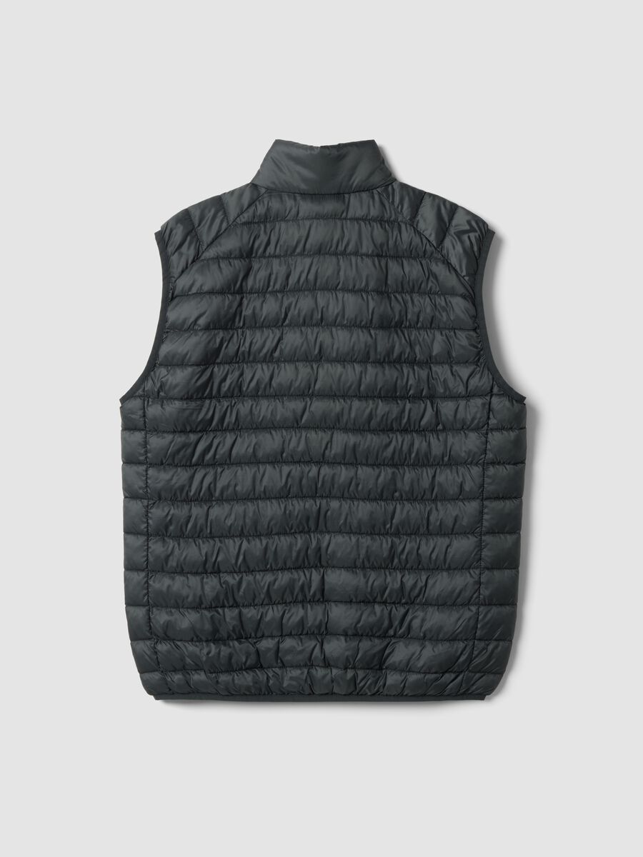 Grey Ultralight Padded Gilet with Zip_2