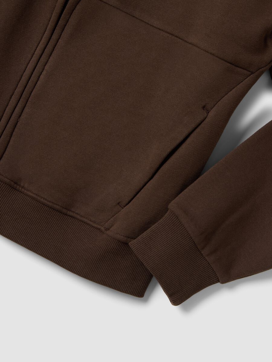 Brown organic cotton hoodie in relaxed fit_2