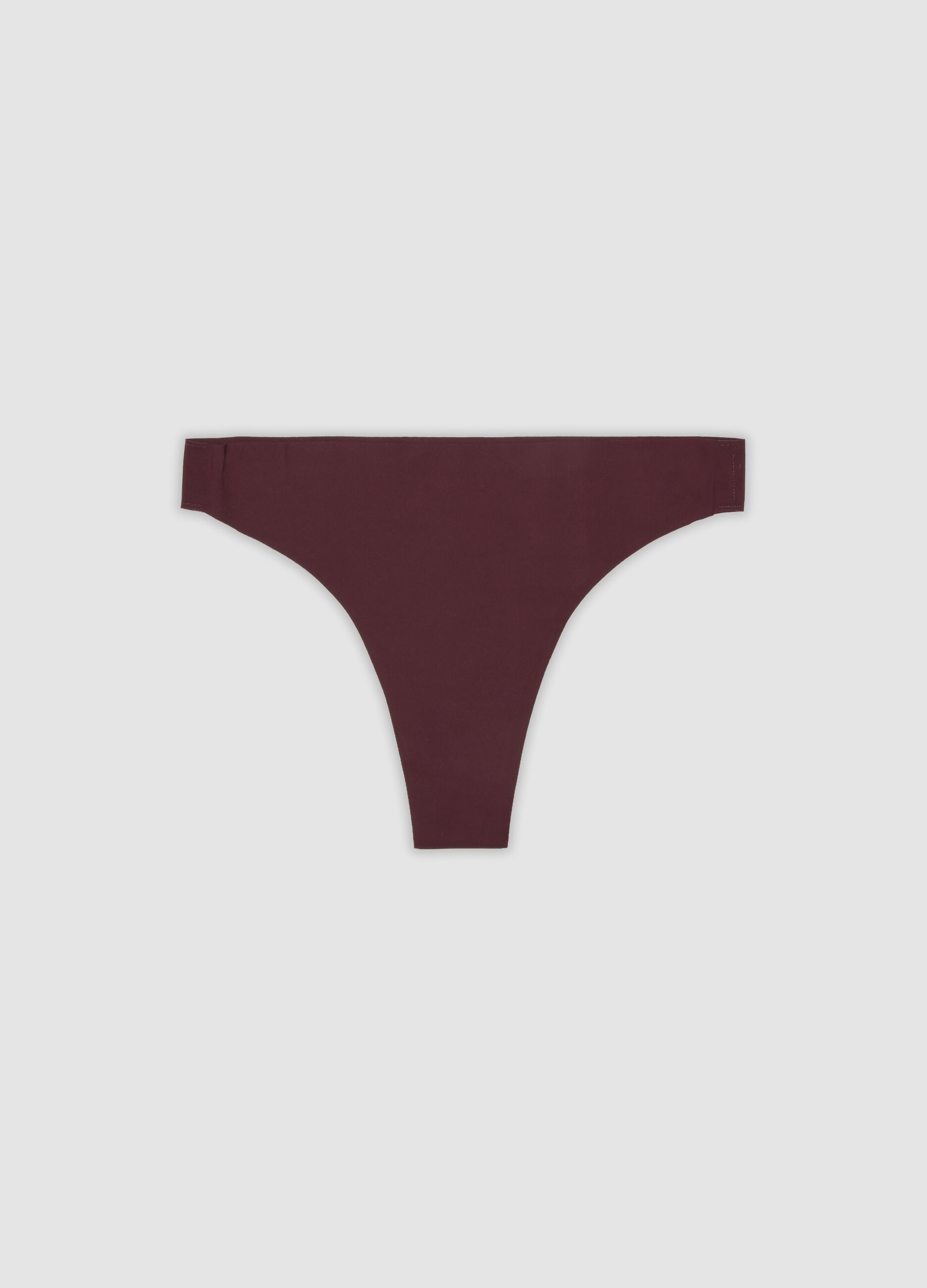 Purple Brazilian briefs in stretch fabric