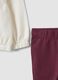 White and purple stretch organic cotton set with Daisy print_2