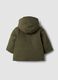 Long padded green parka with hood_1