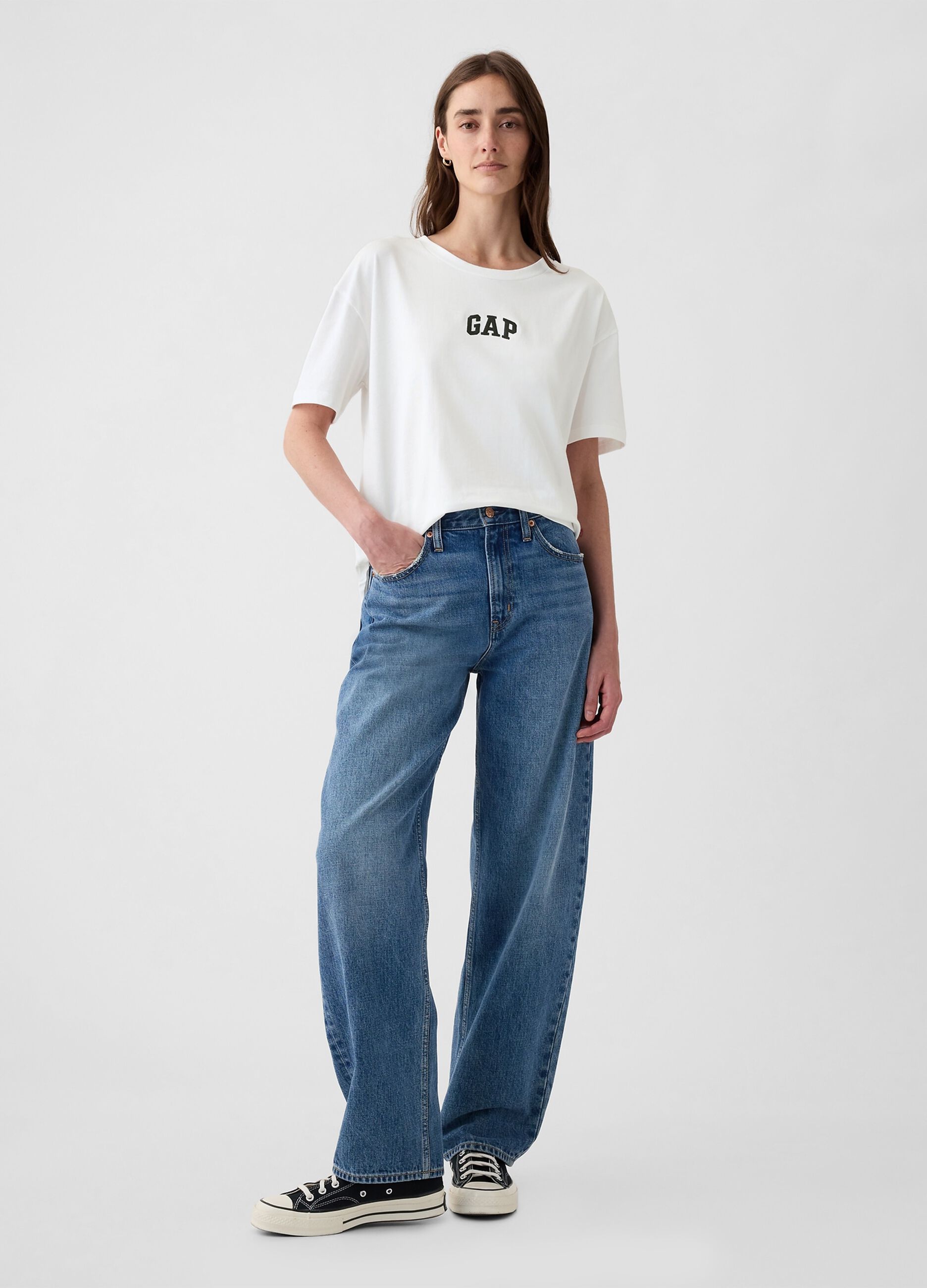 White Short Sleeve Cotton T-Shirt